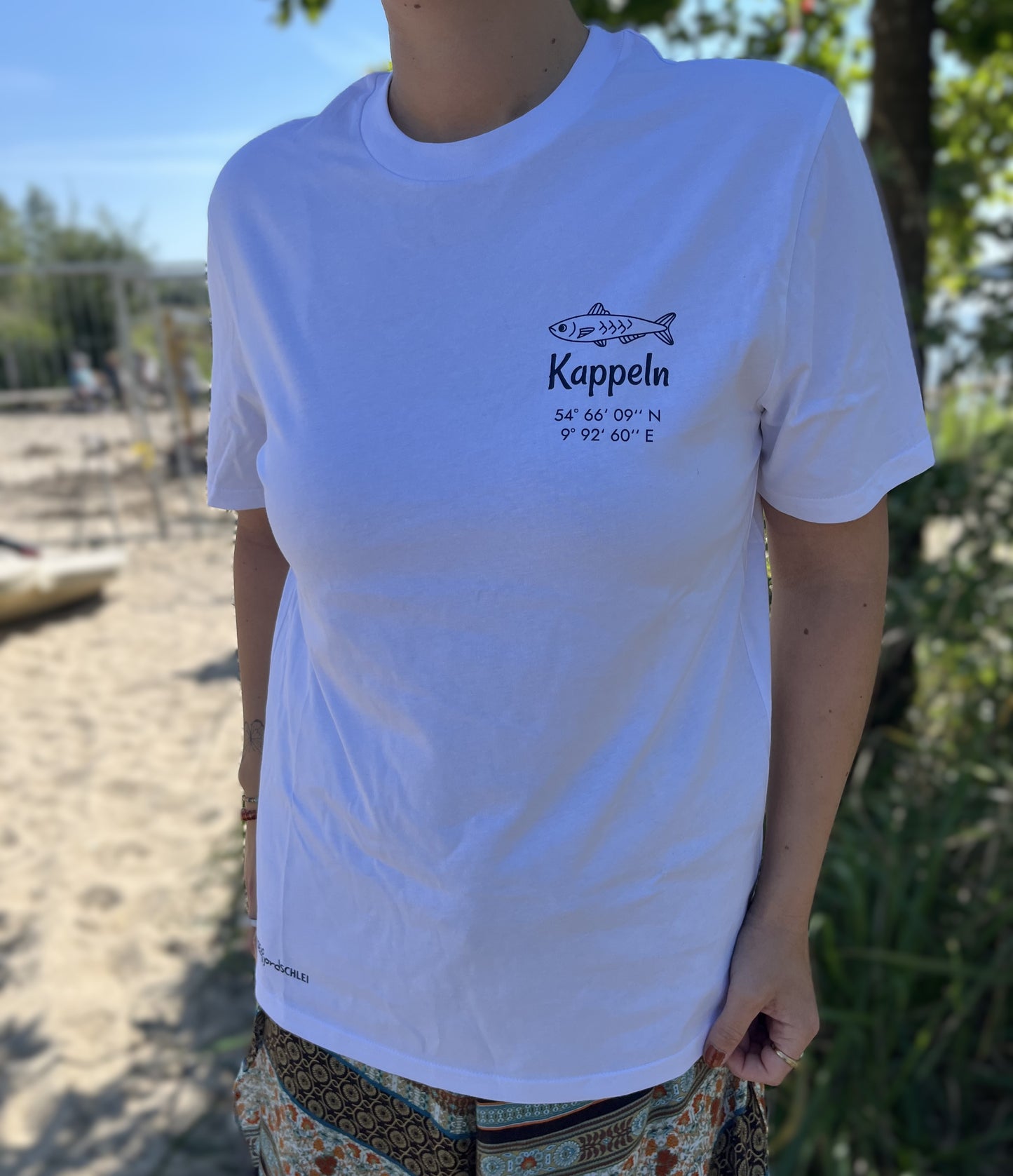 T-Shirt Schleistadt Kappeln in weiß