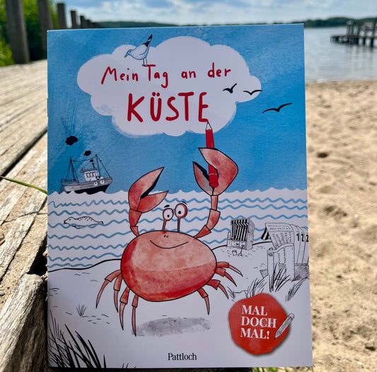 Malbuch "mein Tag an der Küste"